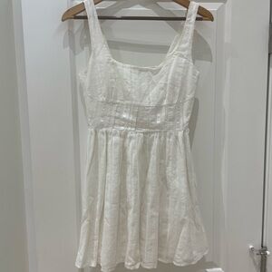 Princess Polly Textured White Fabric